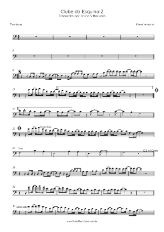 Flavio Venturine  score for Trombone