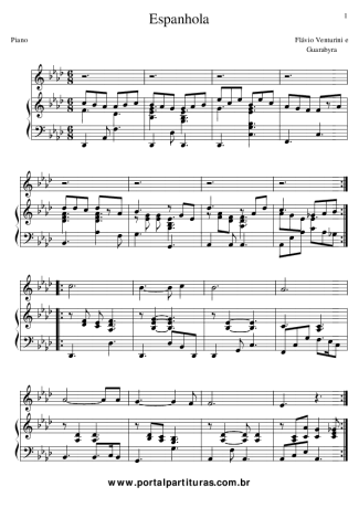 Flavio Venturine  score for Piano