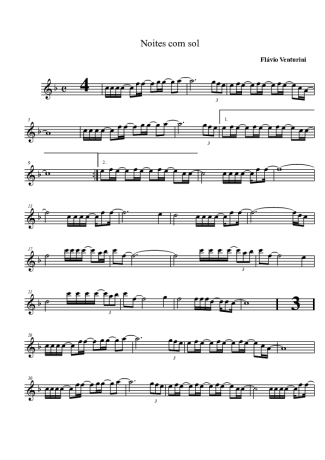 Flavio Venturine  score for Alto Saxophone