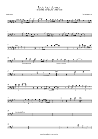 Flavio Venturine  score for Cello