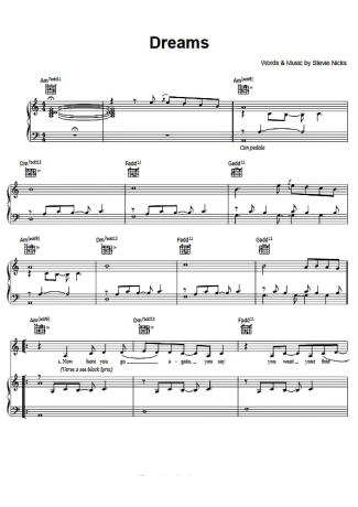 Fleetwood Mac  score for Piano