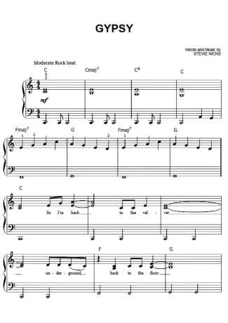 Fleetwood Mac  score for Piano