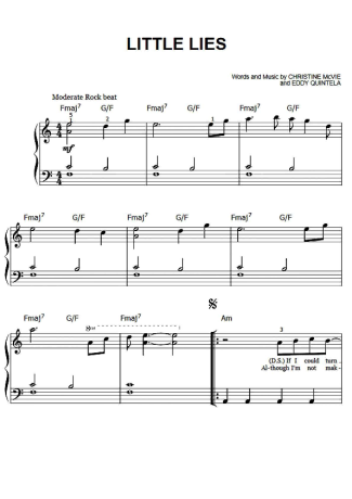 Fleetwood Mac  score for Piano