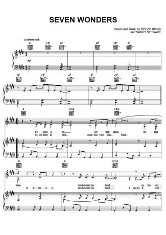 Fleetwood Mac  score for Piano