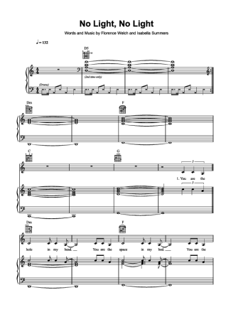 Florence The Machine  score for Piano