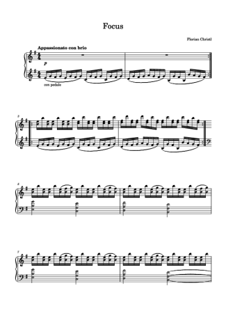 Florian Christl Focus score for Piano