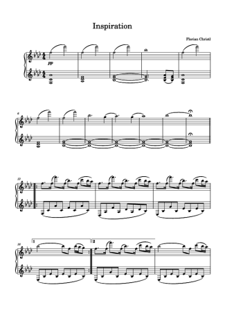 Florian Christl Inspiration score for Piano