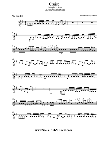 Florida Georgia Line  score for Alto Saxophone