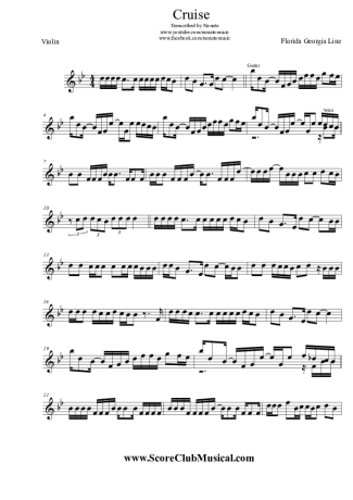 Florida Georgia Line  score for Violin