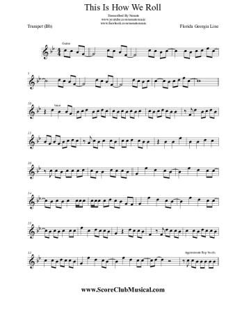 Florida Georgia Line  score for Trumpet