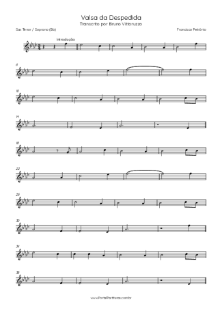 Score for Tenor Saxophone Soprano (Bb)