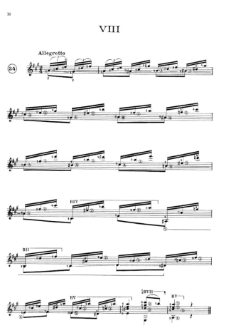 Francisco Tárrega Prelúdio VIII score for Acoustic Guitar