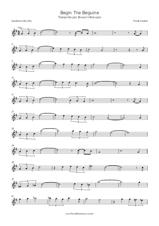 Score for Alto Saxophone