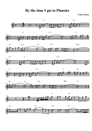 Frank Sinatra  score for Alto Saxophone