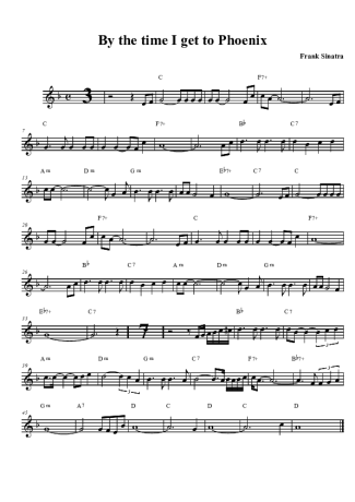 Frank Sinatra  score for Clarinet (Bb)