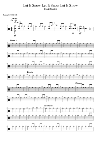 Frank Sinatra  score for Drums