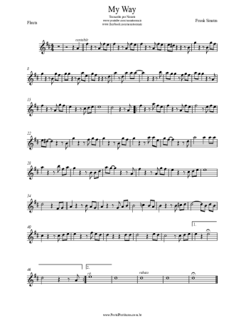 Frank Sinatra  score for Flute