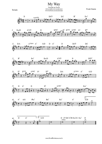 Frank Sinatra  score for Keyboard