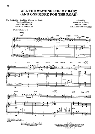 Frank Sinatra  score for Piano