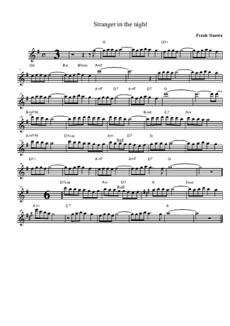 Frank Sinatra  score for Clarinet (Bb)