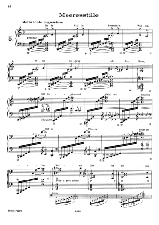 Franz Liszt  score for Piano