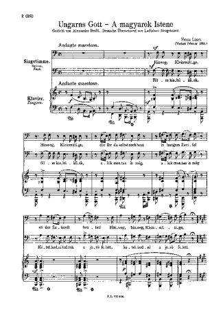 Franz Liszt  score for Piano