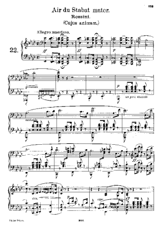 Franz Liszt  score for Piano