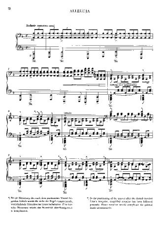 Franz Liszt Alleluja S.183 1 score for Piano