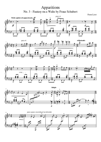 Franz Liszt  score for Piano