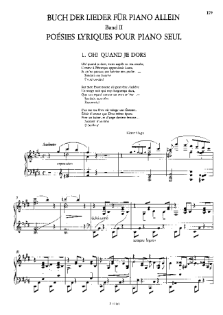 Franz Liszt Buch Der Lieder II S.535–540 score for Piano