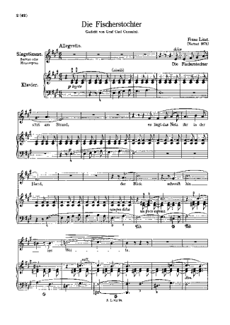 Franz Liszt  score for Piano