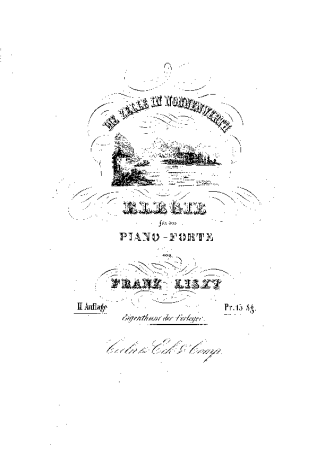 Franz Liszt  score for Piano