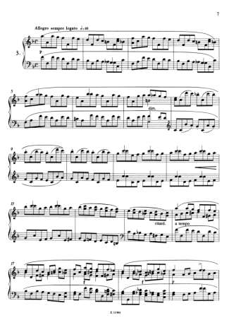 Franz Liszt Étude En Douze Exercices S.136 Nº03 score for Piano