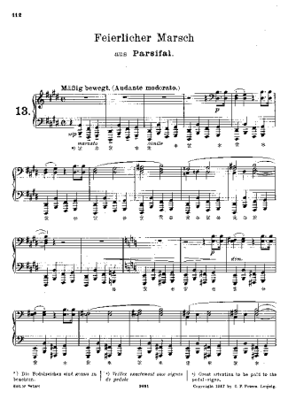 Franz Liszt  score for Piano