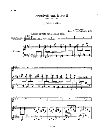 Franz Liszt  score for Piano