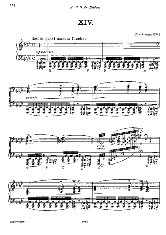 Franz Liszt Hungarian Rhapsody No.14 S.244 14 score for Piano
