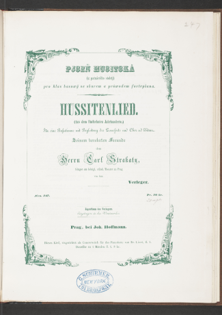 Franz Liszt Hussitenlied S.234 score for Piano