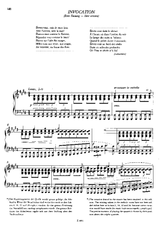 Franz Liszt Invocation S.172c score for Piano