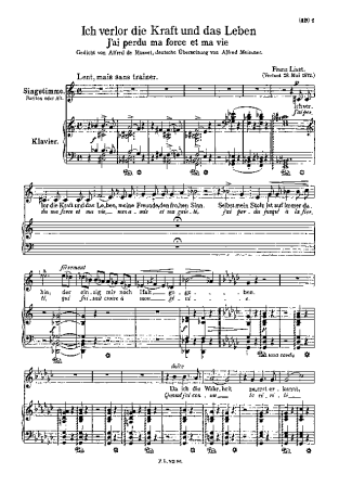 Franz Liszt  score for Piano