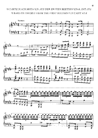 Franz Liszt  score for Piano