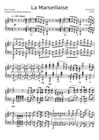 Franz Liszt  score for Piano