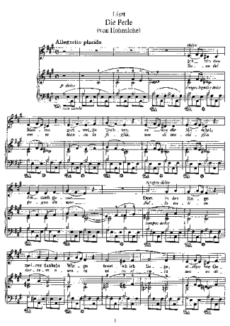 Franz Liszt  score for Piano