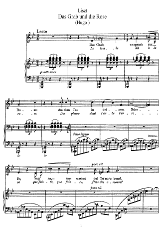 Franz Liszt  score for Piano