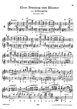 Franz Liszt  score for Piano