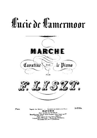 Franz Liszt  score for Piano