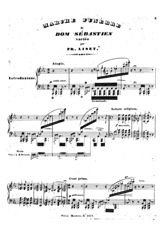 Franz Liszt  score for Piano