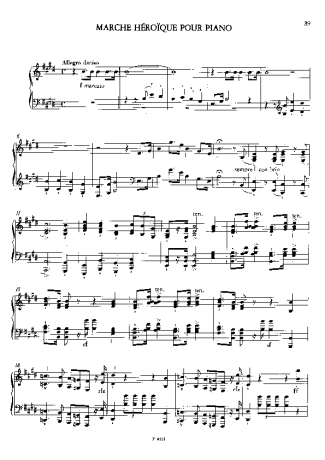 Franz Liszt Marche Héroïque S.510 score for Piano