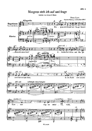 Franz Liszt  score for Piano