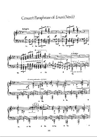 Franz Liszt  score for Piano