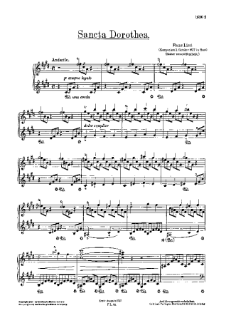 Franz Liszt  score for Piano